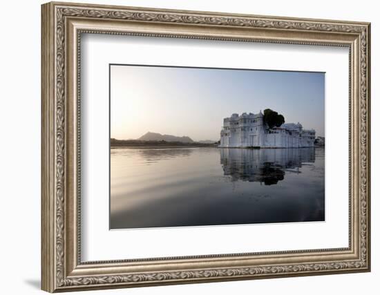 Perfect Reflection of Lake Palace Hotel, India-Martin Child-Framed Photographic Print