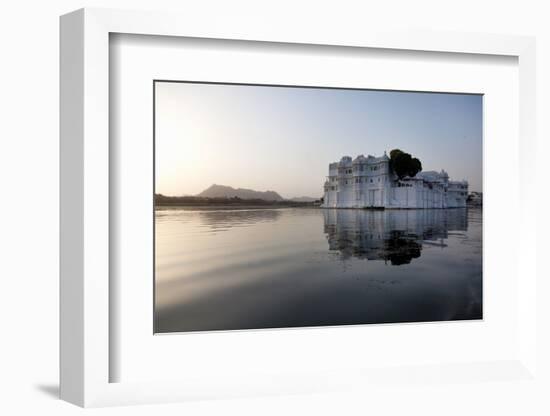 Perfect Reflection of Lake Palace Hotel, India-Martin Child-Framed Photographic Print