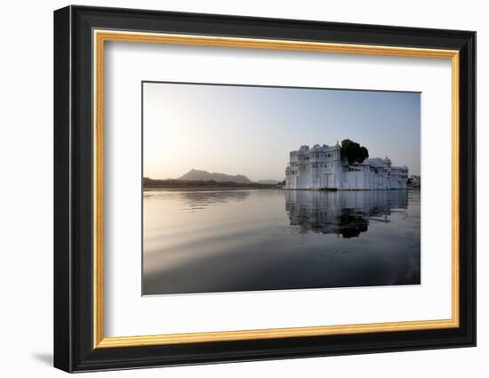 Perfect Reflection of Lake Palace Hotel, India-Martin Child-Framed Photographic Print