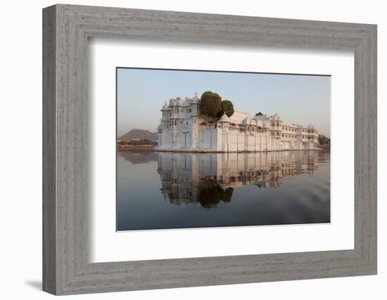 Perfect Reflection of Lake Palace Hotel, India-Martin Child-Framed Photographic Print