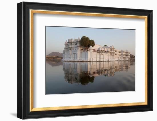 Perfect Reflection of Lake Palace Hotel, India-Martin Child-Framed Photographic Print