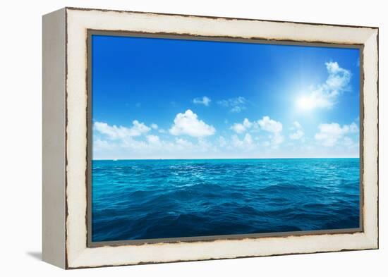 Perfect Sky and Water of Ocean-Iakov Kalinin-Framed Premier Image Canvas