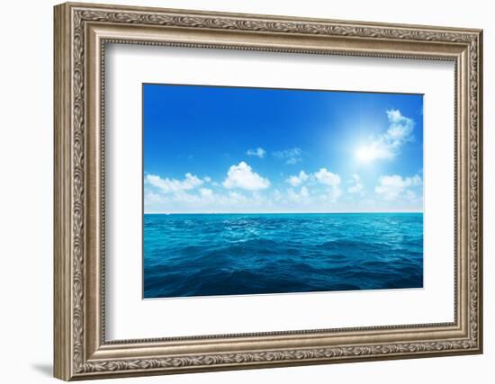 Perfect Sky and Water of Ocean-Iakov Kalinin-Framed Photographic Print