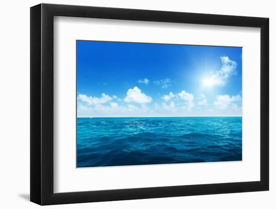 Perfect Sky and Water of Ocean-Iakov Kalinin-Framed Photographic Print