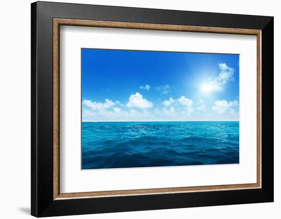 Perfect Sky and Water of Ocean-Iakov Kalinin-Framed Photographic Print