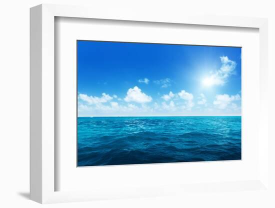 Perfect Sky and Water of Ocean-Iakov Kalinin-Framed Photographic Print