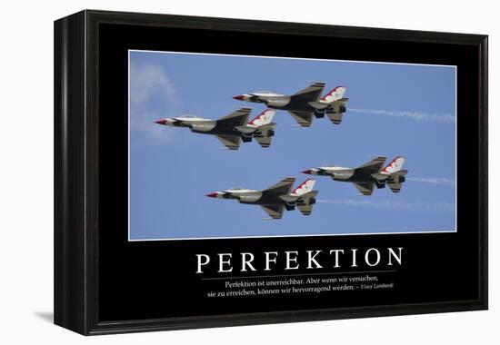 Perfektion: Motivationsposter Mit Inspirierendem Zitat-null-Framed Premier Image Canvas