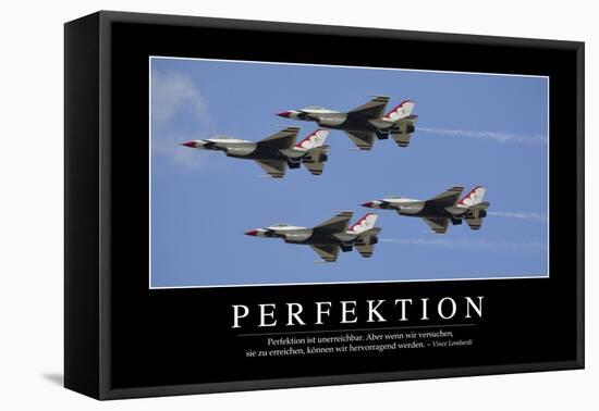 Perfektion: Motivationsposter Mit Inspirierendem Zitat-null-Framed Premier Image Canvas