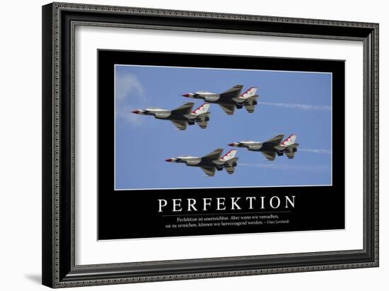 Perfektion: Motivationsposter Mit Inspirierendem Zitat-null-Framed Photographic Print