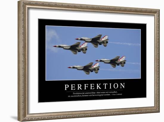 Perfektion: Motivationsposter Mit Inspirierendem Zitat-null-Framed Photographic Print