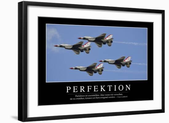 Perfektion: Motivationsposter Mit Inspirierendem Zitat-null-Framed Photographic Print