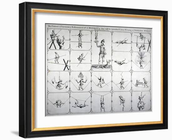 Performance at Sadler's Wells Theatre, Finsbury, London, 1750-null-Framed Giclee Print