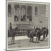 Performance by Hengler's Circus before the Queen at Windsor, Trained Horses Saluting the Royal Box-null-Mounted Giclee Print