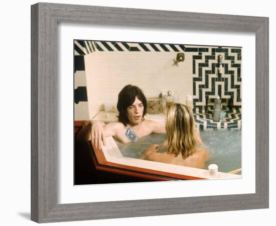 Performance, Mick Jagger, Anita Pallenberg, 1970-null-Framed Photo