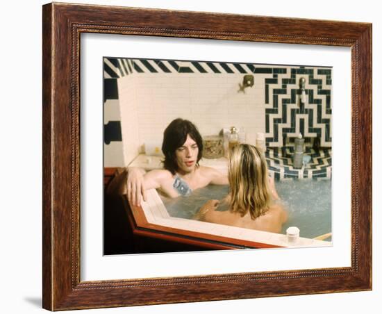 Performance, Mick Jagger, Anita Pallenberg, 1970-null-Framed Photo