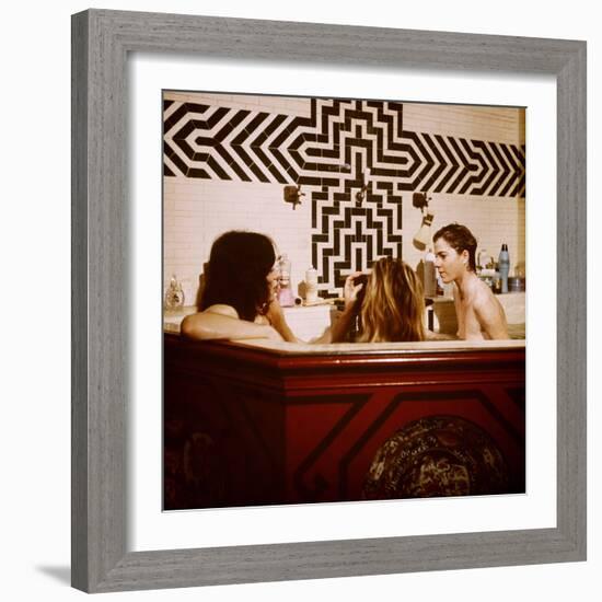 Performance, Mick Jagger, Anita Pallenberg, Michele Breton, 1970-null-Framed Premium Photographic Print