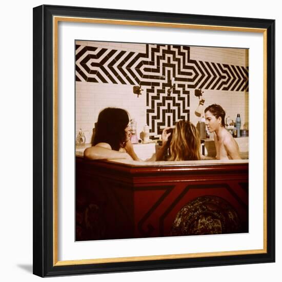 Performance, Mick Jagger, Anita Pallenberg, Michele Breton, 1970-null-Framed Premium Photographic Print