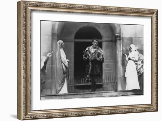 Performance of Jedermann, Salzburg Festival, Austria, 20th Century-Ernst Maier-Framed Photographic Print