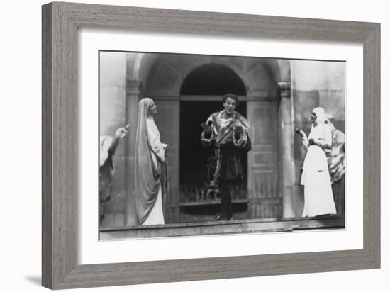 Performance of Jedermann, Salzburg Festival, Austria, 20th Century-Ernst Maier-Framed Photographic Print