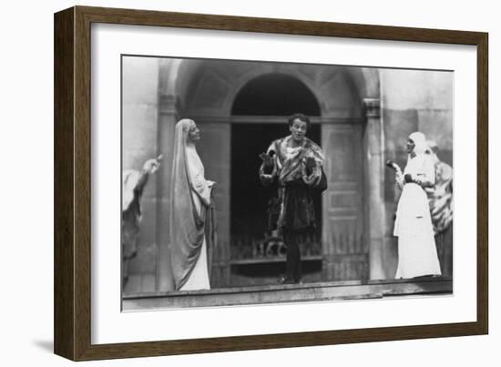 Performance of Jedermann, Salzburg Festival, Austria, 20th Century-Ernst Maier-Framed Photographic Print