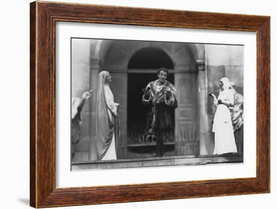 Performance of Jedermann, Salzburg Festival, Austria, 20th Century-Ernst Maier-Framed Photographic Print