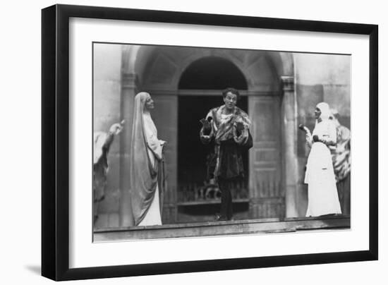 Performance of Jedermann, Salzburg Festival, Austria, 20th Century-Ernst Maier-Framed Photographic Print