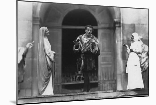 Performance of Jedermann, Salzburg Festival, Austria, 20th Century-Ernst Maier-Mounted Photographic Print