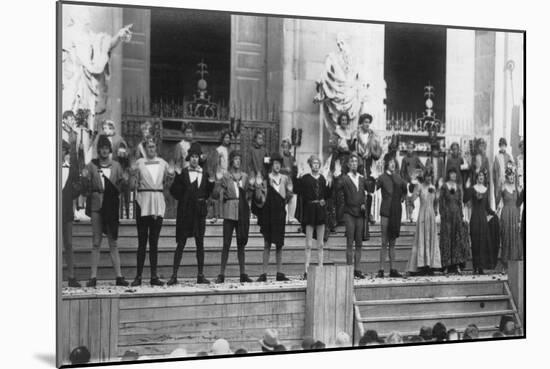 Performance of Jedermann, Salzburg Festival, Austria, 20th Century-Ernst Maier-Mounted Giclee Print