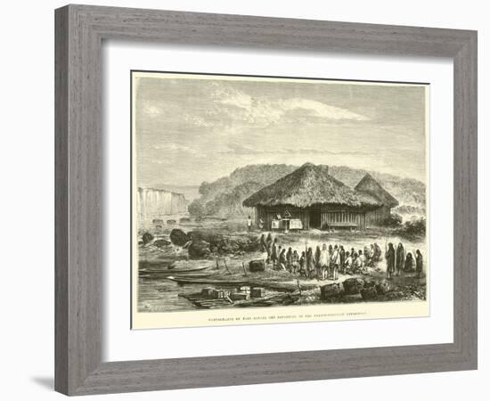 Performance of Mass before the Departure of the Franco-Peruvian Expedition-Édouard Riou-Framed Giclee Print