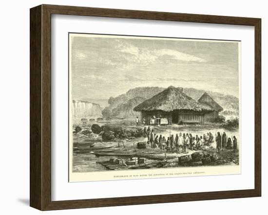 Performance of Mass before the Departure of the Franco-Peruvian Expedition-Édouard Riou-Framed Giclee Print