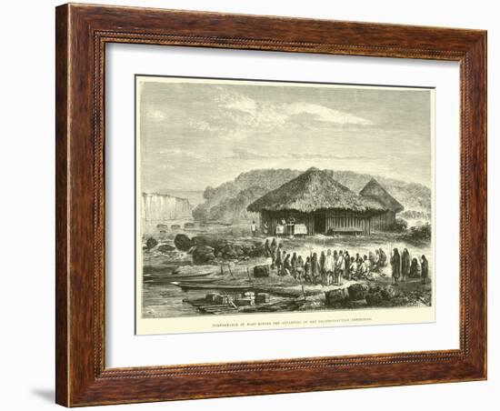 Performance of Mass before the Departure of the Franco-Peruvian Expedition-Édouard Riou-Framed Giclee Print