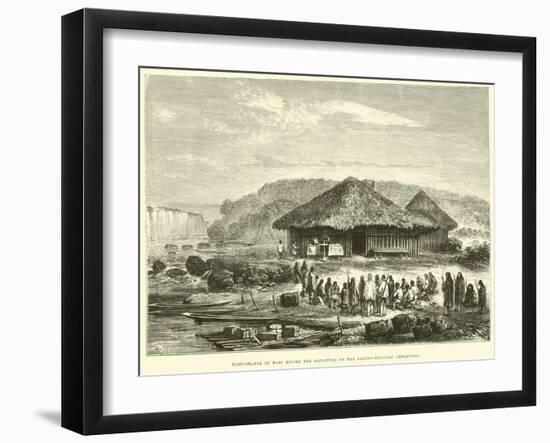 Performance of Mass before the Departure of the Franco-Peruvian Expedition-Édouard Riou-Framed Giclee Print