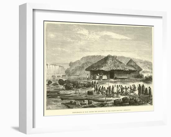 Performance of Mass before the Departure of the Franco-Peruvian Expedition-Édouard Riou-Framed Giclee Print