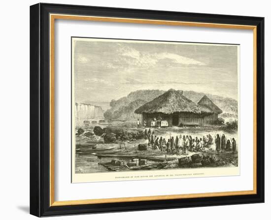 Performance of Mass before the Departure of the Franco-Peruvian Expedition-Édouard Riou-Framed Giclee Print