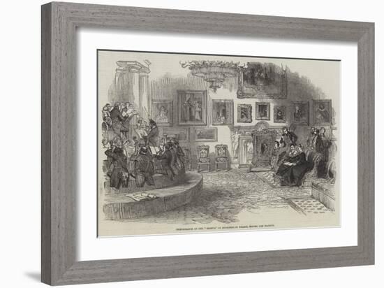 Performance of the Oedipus, at Buckingham Palace, before Her Majesty-null-Framed Giclee Print