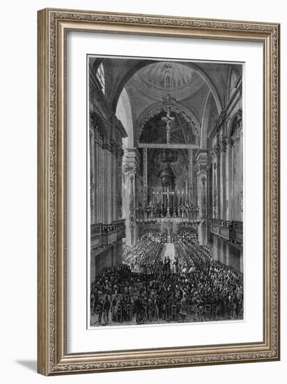 Performance of Verdi's Requiem, 13th June 1874-Italian School-Framed Giclee Print