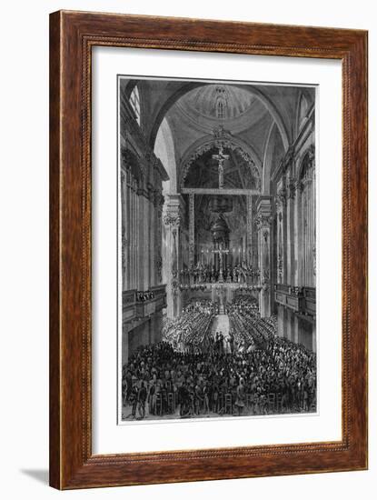 Performance of Verdi's Requiem, 13th June 1874-Italian School-Framed Giclee Print