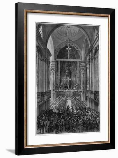 Performance of Verdi's Requiem, 13th June 1874-Italian School-Framed Giclee Print