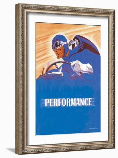 Performance-null-Framed Art Print