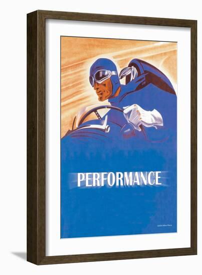 Performance-null-Framed Art Print