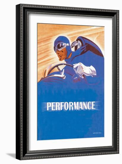 Performance-null-Framed Art Print