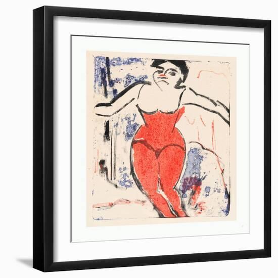 Performer Bowing (Beifallheischende Artistin)-Ernst Ludwig Kirchner-Framed Giclee Print