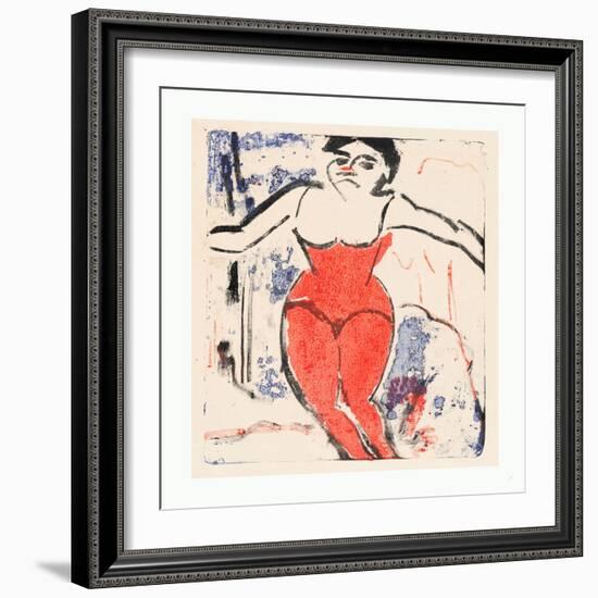 Performer Bowing (Beifallheischende Artistin)-Ernst Ludwig Kirchner-Framed Giclee Print