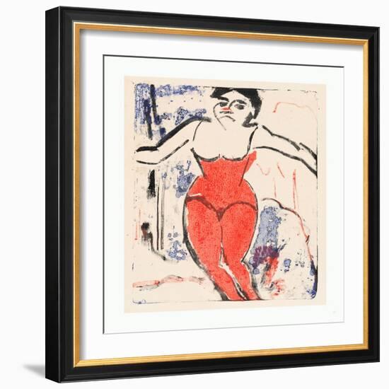 Performer Bowing (Beifallheischende Artistin)-Ernst Ludwig Kirchner-Framed Giclee Print