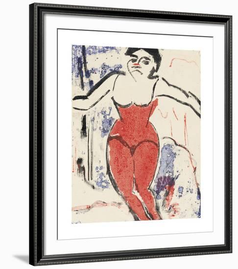 Performer Bowing-Ernst Ludwig Kirchner-Framed Premium Giclee Print