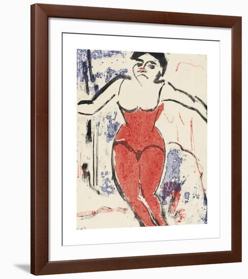 Performer Bowing-Ernst Ludwig Kirchner-Framed Premium Giclee Print