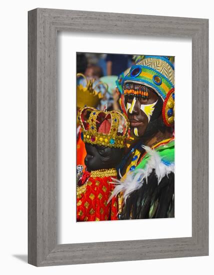 Performer, Santo Nino at Dinagyang Festival, City of Iloilo, Philippines-Keren Su-Framed Photographic Print