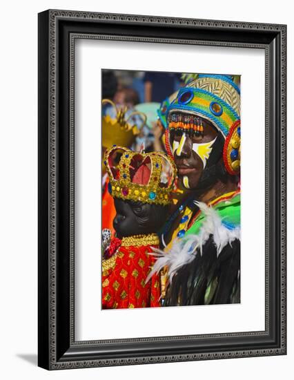 Performer, Santo Nino at Dinagyang Festival, City of Iloilo, Philippines-Keren Su-Framed Photographic Print