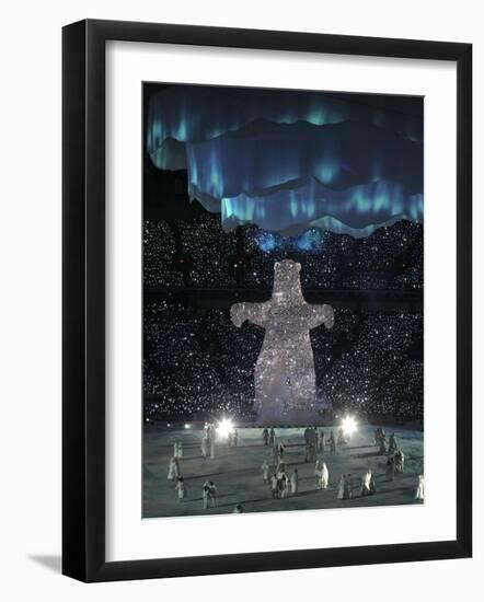 Performers During the Opening Ceremony for the Vancouver 2010 Olympics-null-Framed Photographic Print