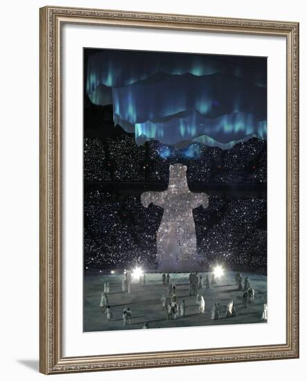 Performers During the Opening Ceremony for the Vancouver 2010 Olympics-null-Framed Photographic Print